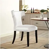 Eei-3922-whi Modway Furniture Curve Dining Room Furniture Dining Chair