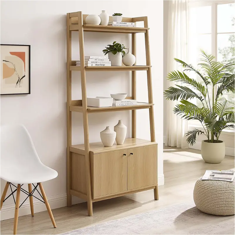 Eei-4656-oak Modway Furniture Bixby Home Office Furniture Bookcase
