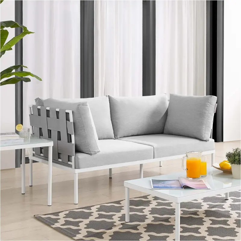 Eei-4964-gry-gry Modway Furniture Harmony Outdoor Furniture Patio Seating