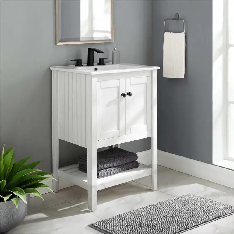 Eei-4246-whi-whi Modway Furniture Prestige Bathroom Furniture Vanitie