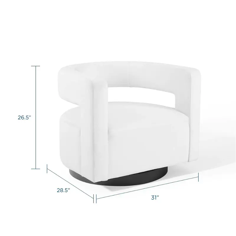 Eei-3947-whi Modway Furniture Spin Living Room Furniture Living Room Chair