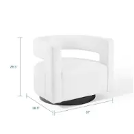Eei-3947-whi Modway Furniture Spin Living Room Furniture Living Room Chair