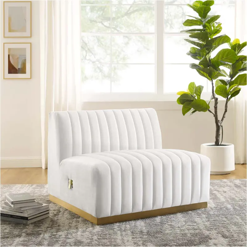 Eei-5504-gld-whi Modway Furniture Conjure Living Room Furniture Sectional