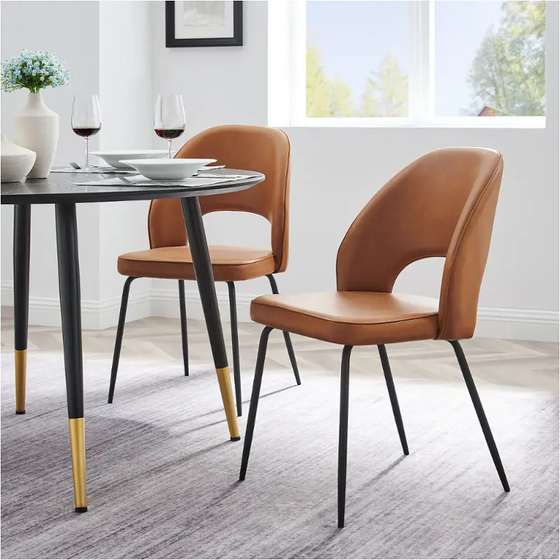 Eei-4674-blk-tan Modway Furniture Dining Room Furniture Dining Chair