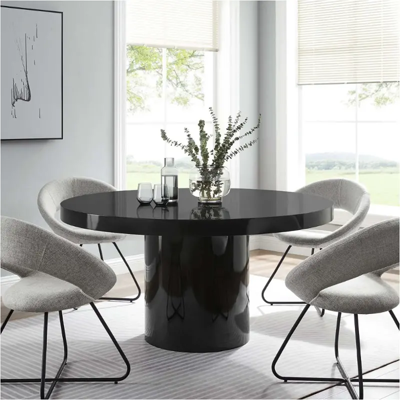 Eei4910blk Modway Furniture Gratify 60in Round Dining Table