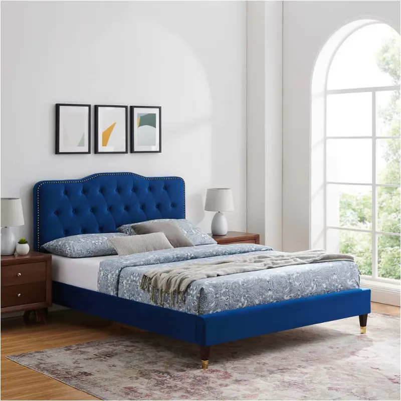Mod-6785-nav Modway Furniture Amber Bedroom Furniture Bed