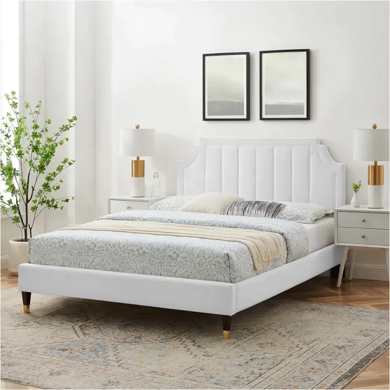 Mod-6713-whi Modway Furniture Sienna Bedroom Furniture Bed
