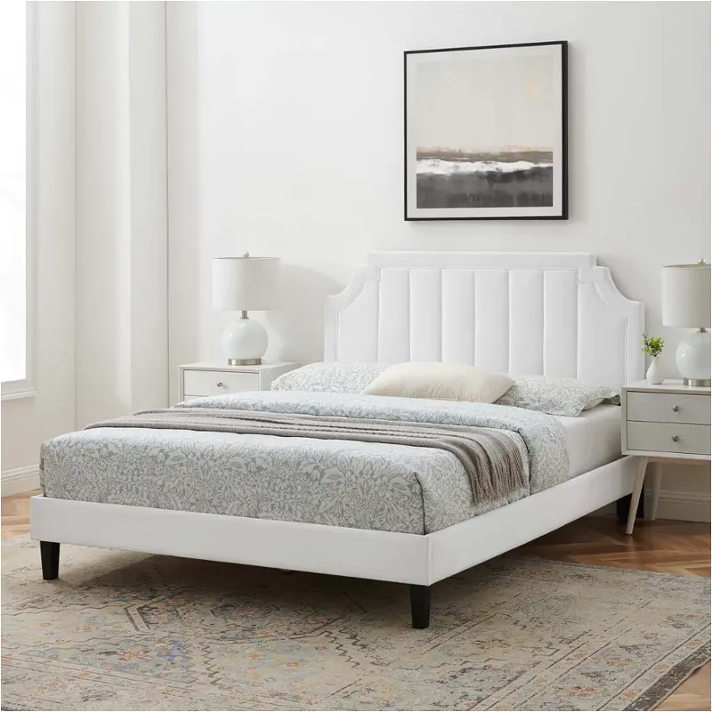 Mod-6714-whi Modway Furniture Sienna Bedroom Furniture Bed