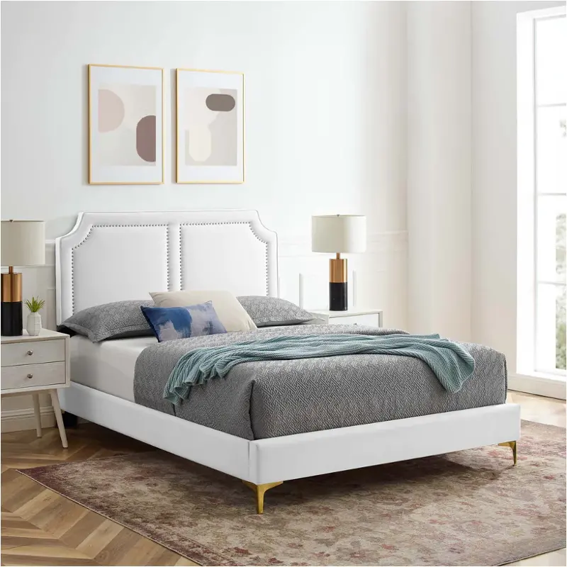Mod-6803-whi Modway Furniture Novi Bedroom Furniture Bed