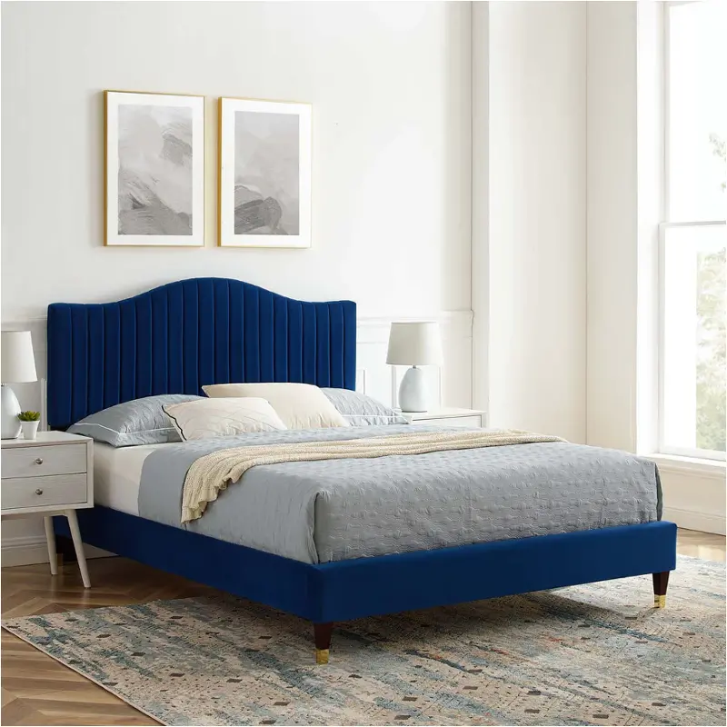 Mod-6740-nav Modway Furniture Juniper Bedroom Furniture Bed