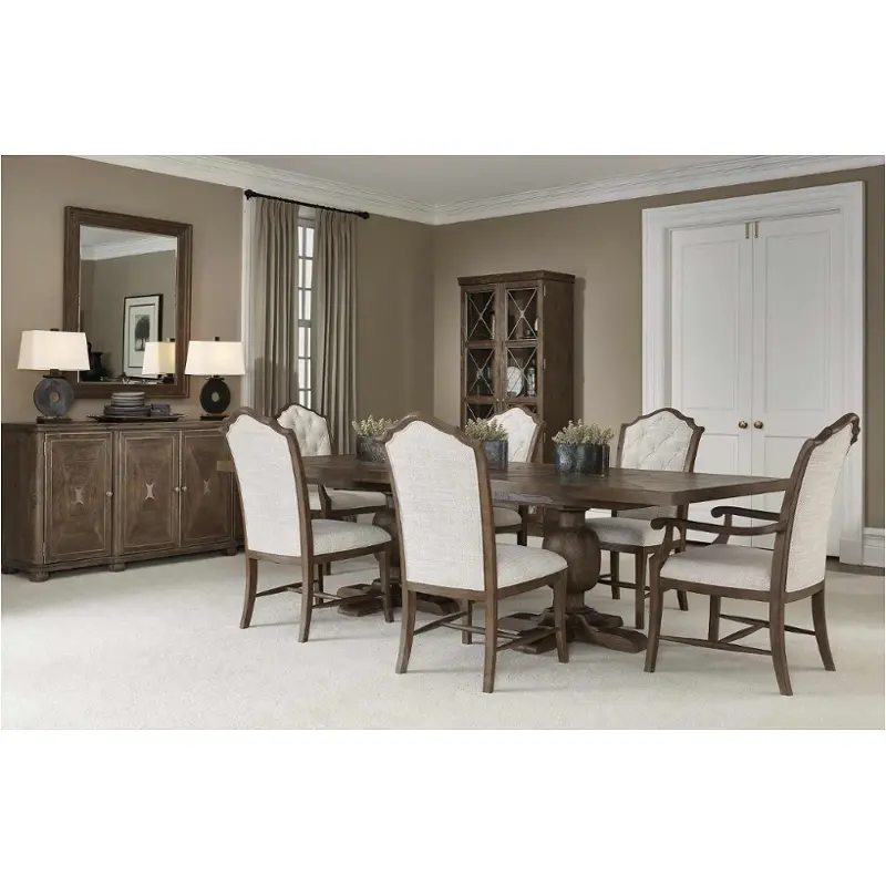 Rustic Patina Peppercorn Dining Set Bernhardt Furniture