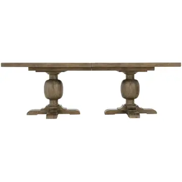 387242d Bernhardt Furniture Rustic Patina - Peppercorn Dining Room Furniture Dining Table