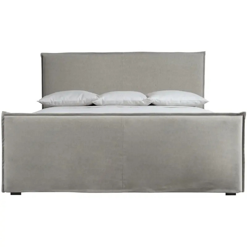 353h84 Bernhardt Furniture Gerston Slipcovered Bed Queen