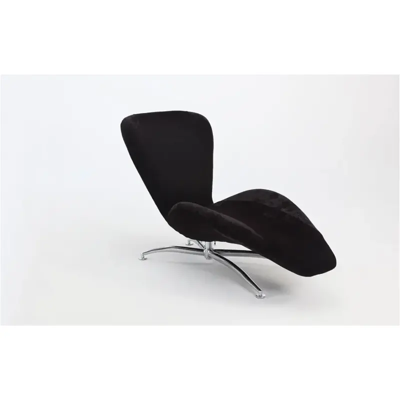 2415-lng-blk Chintaly Imports Furniture 2415 Living Room Furniture Chaise