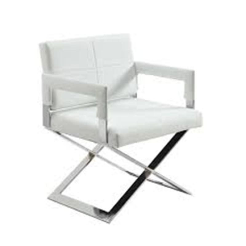 Dakota Ac Wht Chintaly Imports, Oversized Dining Room Chairs With Arms