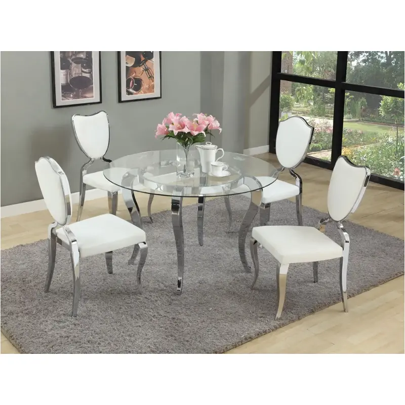 Letty-gl48-t Chintaly Imports Furniture Letty Dining Room Furniture Dinette Table