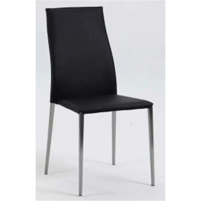 Elsa-sc-blk Chintaly Imports Furniture Elsa Dining Room Furniture Dinette Chair