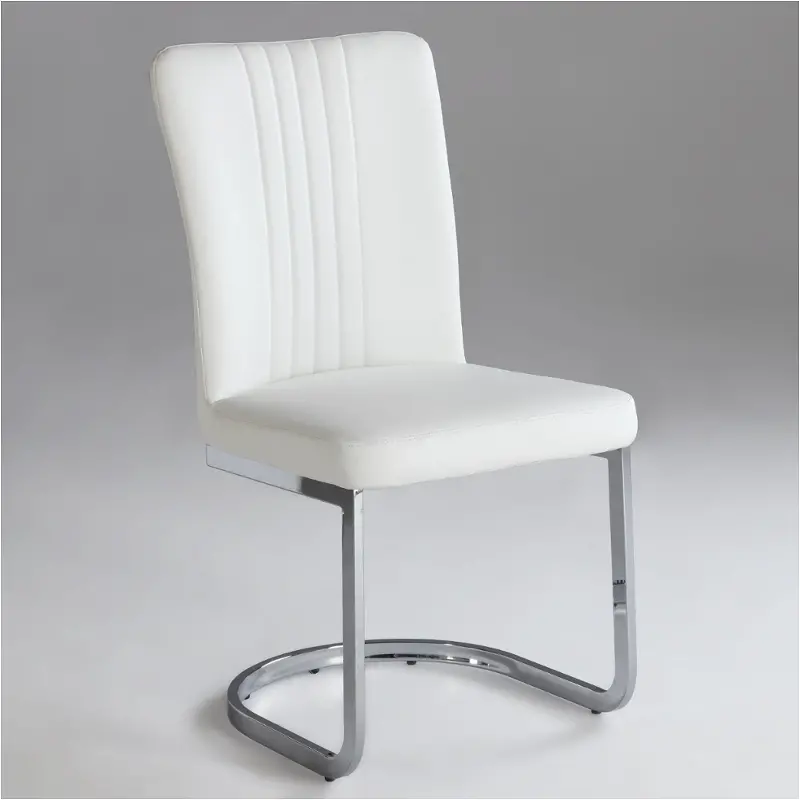 Alina-sc-wht Chintaly Imports Furniture Alina Dining Room Furniture Dinette Chair