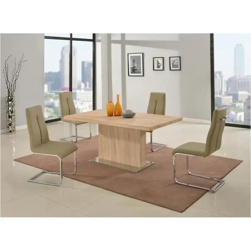 Jacquelin-dt-t-1tone Chintaly Imports Furniture Jacquelin Dining Room Furniture Dinette Table