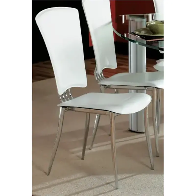Tracy-sc-wht Chintaly Imports Furniture Tracy Dining Room Furniture Dinette Chair