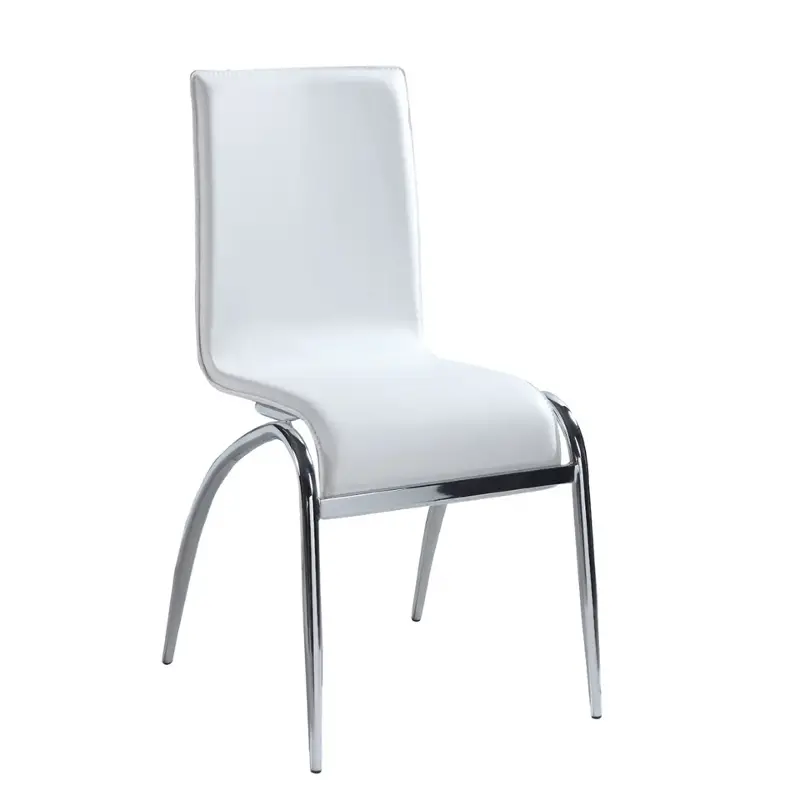 Elaine-sc-wht Chintaly Imports Furniture Elaine Dining Room Furniture Dinette Chair