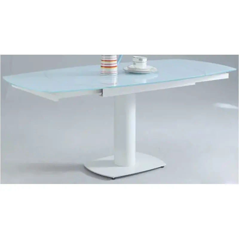 Grace-dt-wht-t Chintaly Imports Furniture Grace Dining Room Furniture Dinette Table