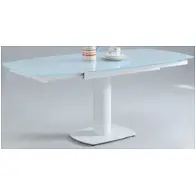 Grace-dt-wht-t Chintaly Imports Furniture Grace Dining Room Furniture Dinette Table