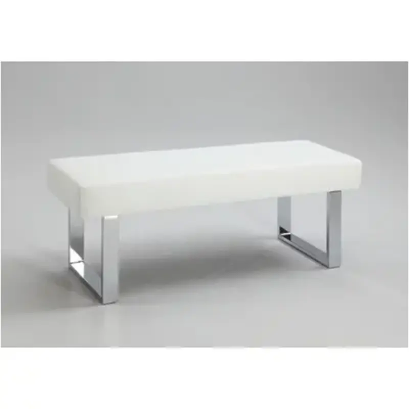 Linden-bch-wht Chintaly Imports Furniture Linden Dining Room Furniture Benche