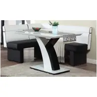 Natasha-dt-t Chintaly Imports Furniture Natasha Dining Room Furniture Dinette Table