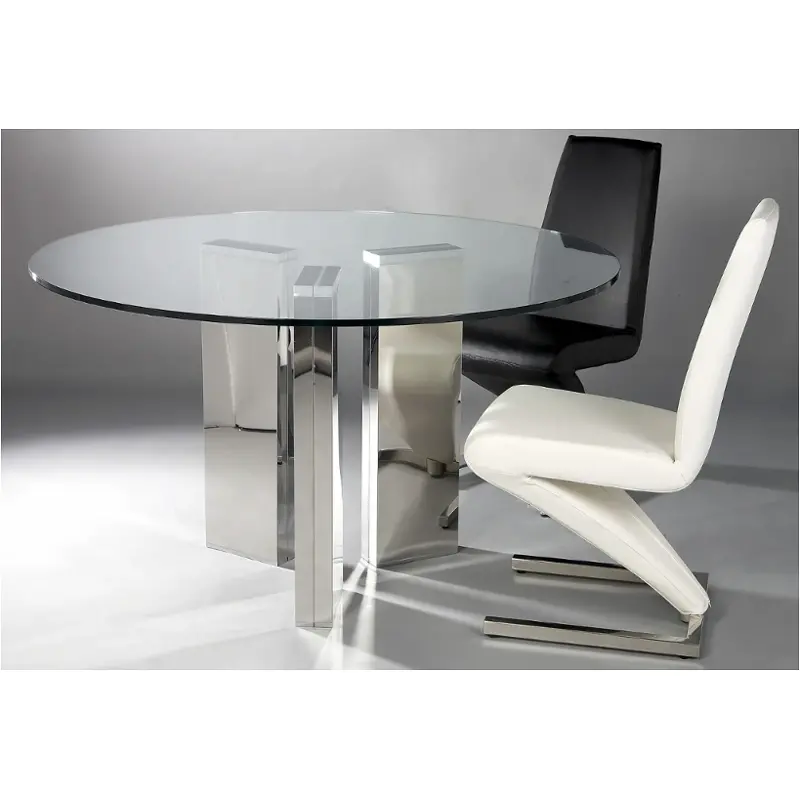 Sabrina-dt-rnd-t Chintaly Imports Furniture Sabrina Dining Room Furniture Dinette Table