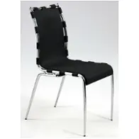 Vera-sc-blk Chintaly Imports Furniture Vera Dining Room Furniture Dinette Chair