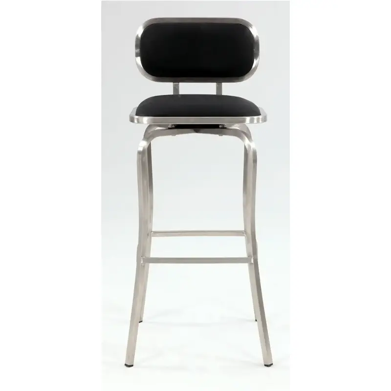 1192-cs-blk Chintaly Imports Furniture 1192 Dining Room Furniture Stool