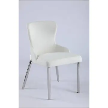 Evelyn-sc-wht-pol Chintaly Imports Furniture Evelyn Dining Room Furniture Dining Chair