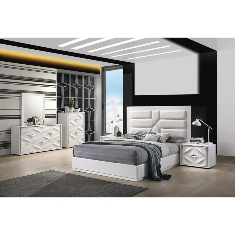 Amsterdam-bed-kg-hb Chintaly Imports Furniture Amsterdam Bedroom Furniture Bed