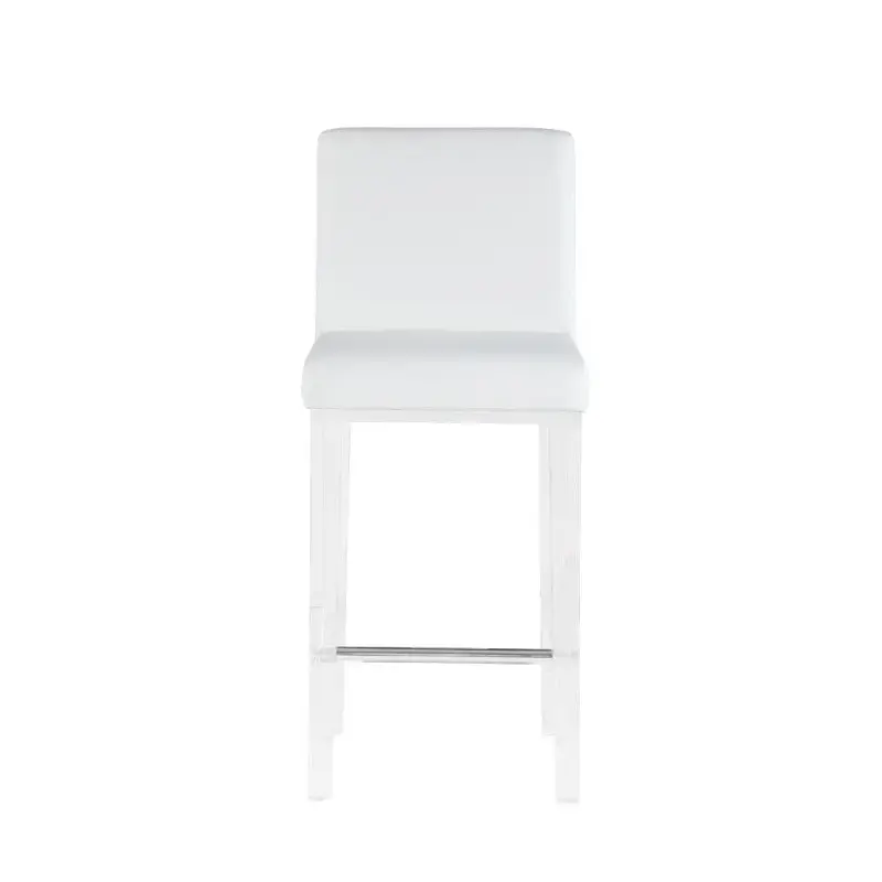 Yasmin-bs-wht Chintaly Imports Furniture Yasmin Accent Furniture Stool