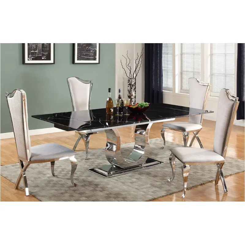 Nadia-dt-t Chintaly Imports Furniture Nadia Dining Room Furniture Dining Table