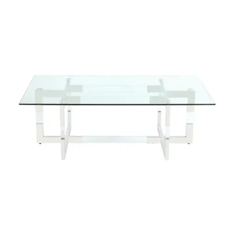 Yasmin Glass Dining Table by Chintaly