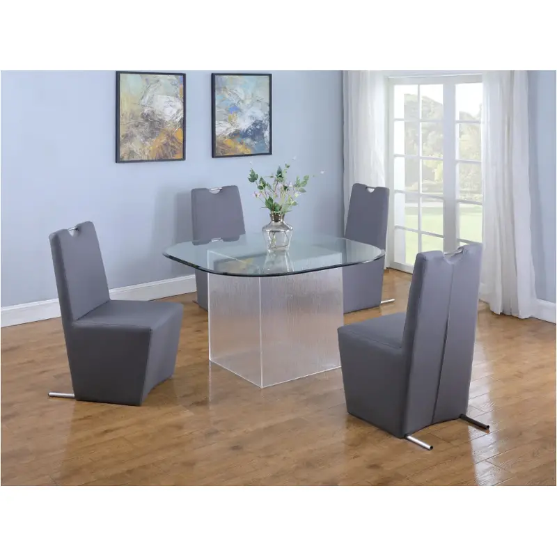 Valerie-dt-t-sb-48 Chintaly Imports Furniture Valerie Dining Room Furniture Dining Table