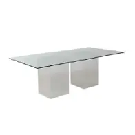 Valerie-dt-t-rct-gl4272 Chintaly Imports Furniture Valerie Dining Room Furniture Dining Table