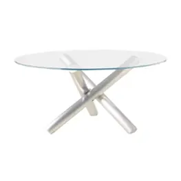 Star-dt-t-gl54-a Chintaly Imports Furniture Star Dining Room Furniture Dining Table