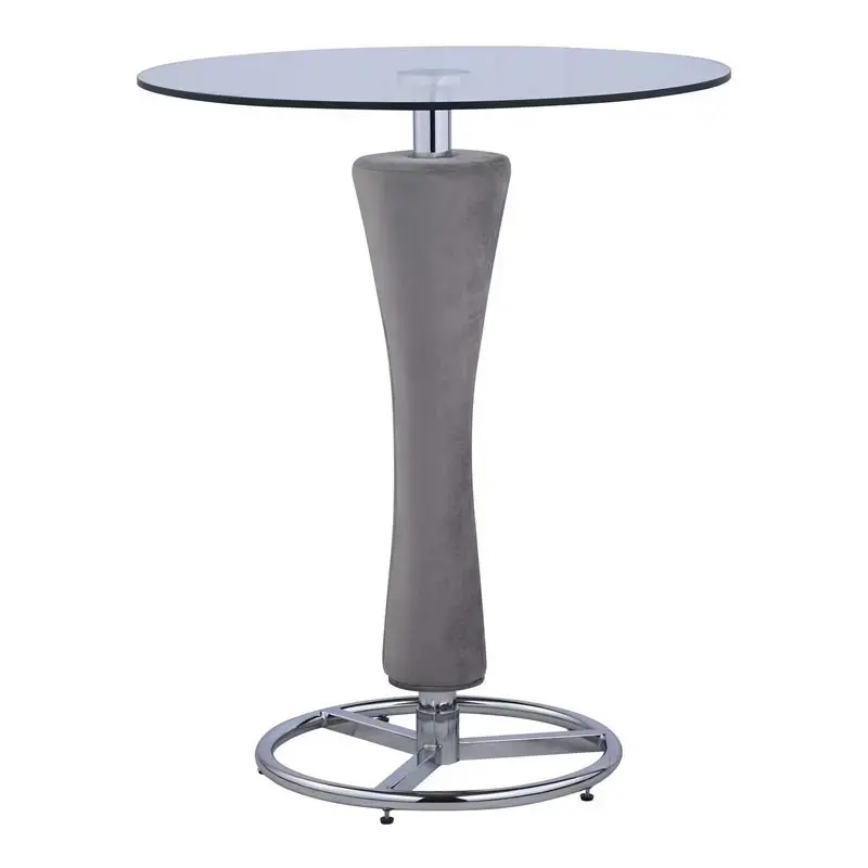 T Chintaly Imports Furniture Daniella, Round Glass Pub Table And Chairs