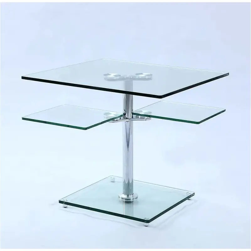 8052-lt-clr-tb Chintaly Imports Furniture 8052 Living Room Furniture End Table