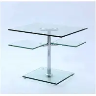 8052-lt-clr-tb Chintaly Imports Furniture 8052 Living Room Furniture End Table