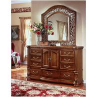 1635-81 Flexsteel Wynwood Furniture Cordoba - Burnished Pine Bedroom Furniture Mirror