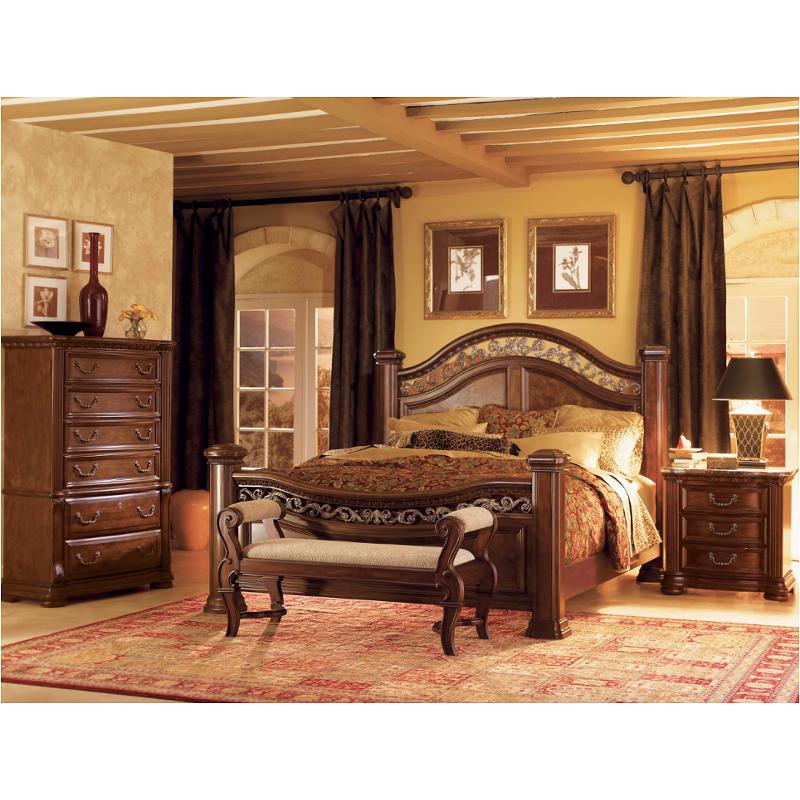 1604 93q1 Flexsteel Wynwood Furniture Granada Queen Mansion Bed