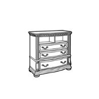 1636 66 Flexsteel Wynwood Furniture Media Chest Antiguo Blanco