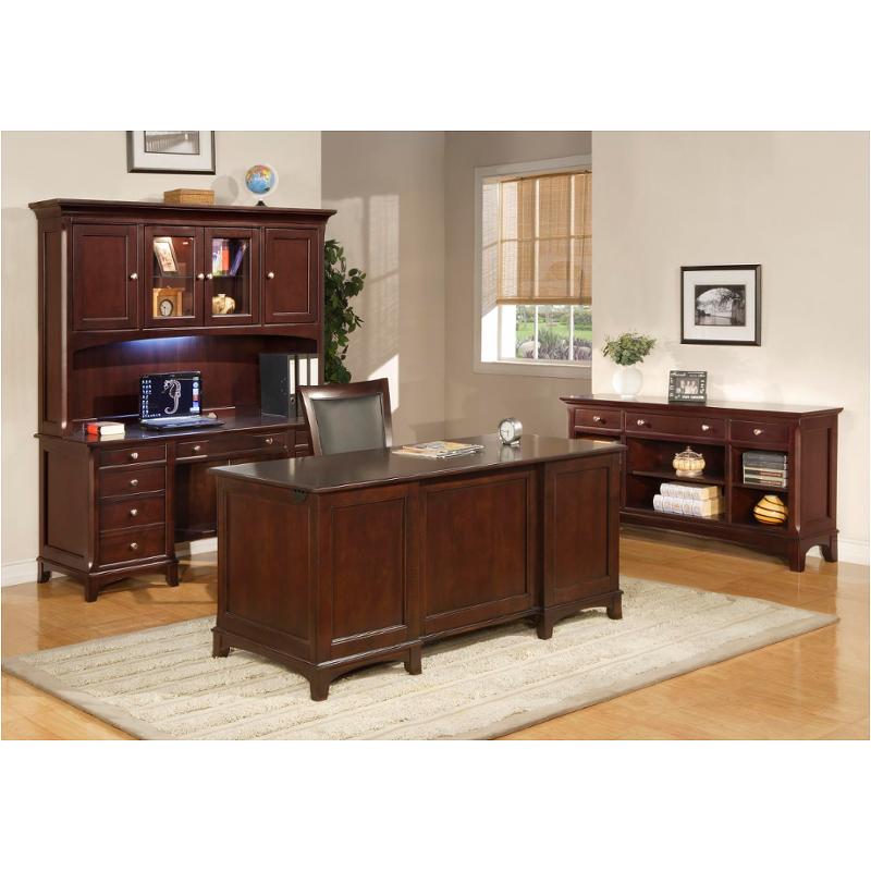 138134 Flexsteel Wynwood Furniture Square Executive Desk