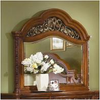 1759-81 Flexsteel Wynwood Furniture Terrassa - Amber Cherry Light Bedroom Furniture Mirror