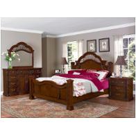 1760-90q1 Flexsteel Wynwood Furniture Terrassa - Amber Cherry Dark Bedroom Furniture Bed