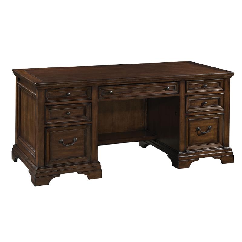 120734 Flexsteel Wynwood Furniture Woodlands Executive Desk
